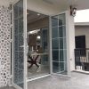 cửa nhôm xingfa 2 cánh màu trắng sữa