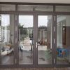Cửa đi nhôm xingfa 2 cánh màu ghi
