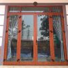 Cửa nhôm xingfa 4 cánh màu vân gỗ