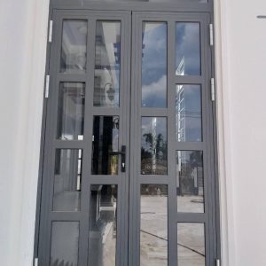 cửa nhôm xingfa 2 cánh chia ô