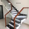 cầu thang kính trụ lửng 07